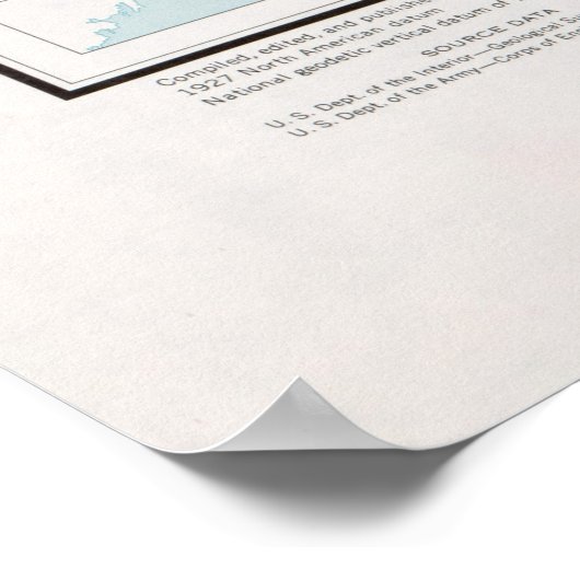 New England States Map (1975) Poster (Hoek)