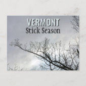 New England Stick seizoen Vermont Fotografisch Briefkaart (Voorkant)