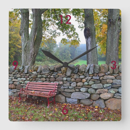 New England Stone Wall klok (Voorkant)