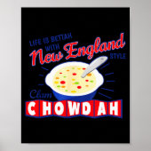 New England Style Clam Chowder Poster (Voorkant)