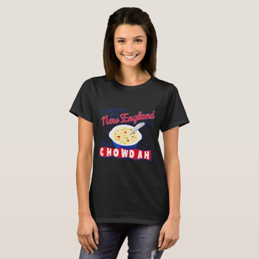 New England Style Clam Chowder T-shirt (Voorkant volledig)