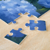 New England Summer | Hydrangea Beach Painting Legpuzzel (Zijkant)