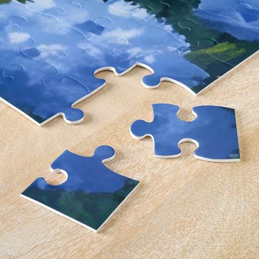 New England Summer | Hydrangea Beach Painting Legpuzzel (Zijkant)