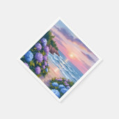 New England Summer | Hydrangea Beach Painting Servet (Hoek)