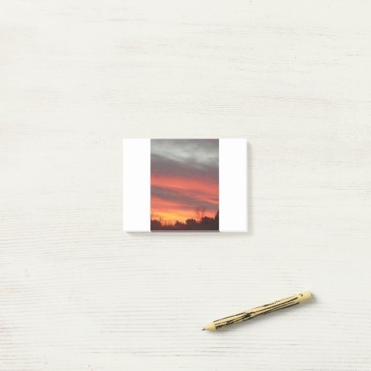 New England Sunset Post-it® Notes (Op bureau)