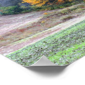 New England Tobacco Barn Autumn Foliage Natuur Poster (Hoek)