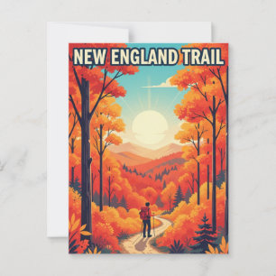 New England Trail Reizen Briefkaart