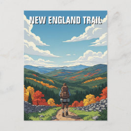 New England Trail Reizen Briefkaart
