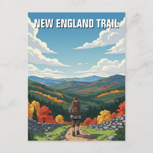 New England Trail Reizen Briefkaart