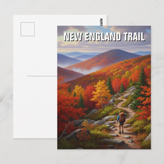 New England Trail Reizen Briefkaart (Voorkant / Achterkant)