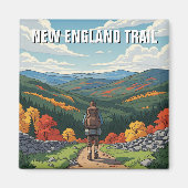 New England Trail Reizen Magneet (Voorkant)