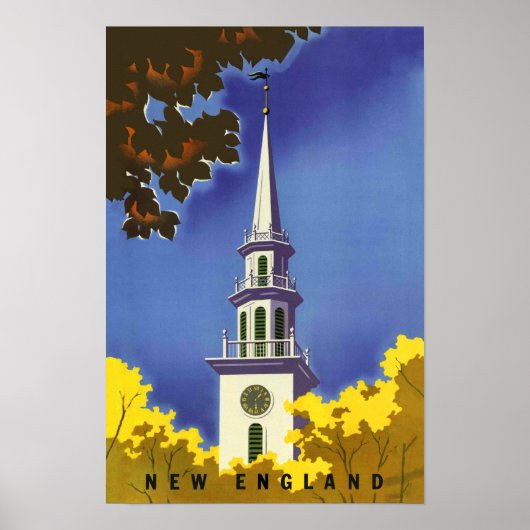 New England Travel Poster (Voorkant)
