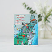 New England USA Card Briefkaart (Staand voorkant)