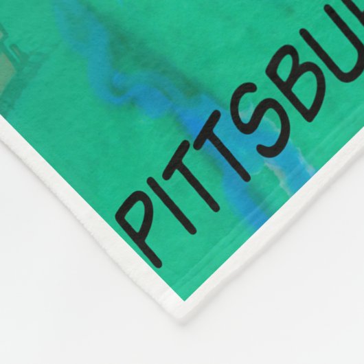 New England USA Fun Map Fleece Deken (Hoek)