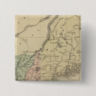New England Vierkante Button 5,1 Cm