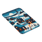 New England Village - Winter Scene Kaart Magneet (Rechterzijde)