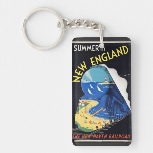 New England vintage souvenirs Sleutelhanger (Voorkant)