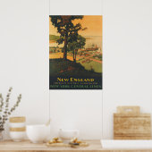 New England Vintage Travel Poster (Keuken)