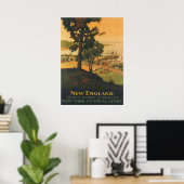 New England Vintage Travel Poster (Thuiskantoor)