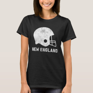 New England Voetbal Vintage Retro Helmet T-shirt