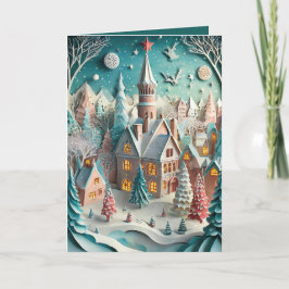 New England voor kerst Feestdagen Kaart