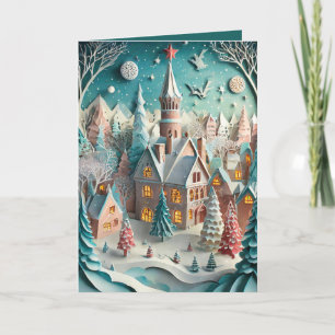 New England voor kerst Feestdagen Kaart