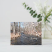 New England waterfall postcard Briefkaart (Staand voorkant)