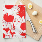 New England Wild Aster Theedoek (Quarter Fold)