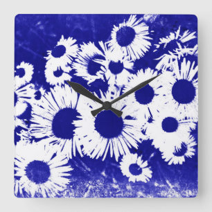 New England Wild Aster Vierkante Klok
