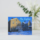New England Winter Briefkaart (Staand voorkant)