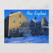 New England Winter Briefkaart (Voorkant)