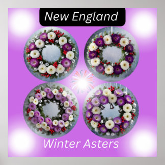 New England Winter Masters Krans Wall Art Poster