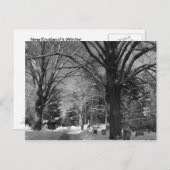New England's Winter Briefkaart (Voorkant / Achterkant)
