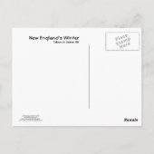 New England's Winter Briefkaart (Achterkant)