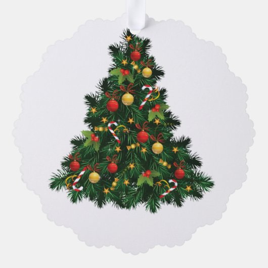 New Family of 3 First Christmas Keepsake 2025 Ornament Kaart (Achterkant)