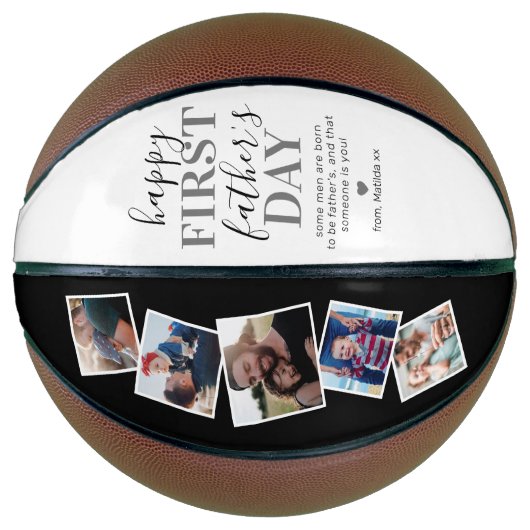 New Father Photo Collage Basketball Basketbal (Voorkant)