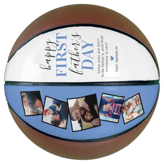 New Father Photo Collage Basketball Basketbal (Voorkant)