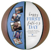 New Father Photo Collage Basketball Basketbal (Verticaal)