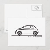 New Fiat 500 Cinquecento Briefkaart (Voorkant / Achterkant)