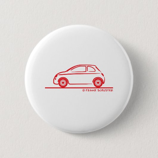 New Fiat 500 Cinquecento Ronde Button 5,7 Cm (Voorkant)