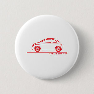 New Fiat 500 Cinquecento Ronde Button 5,7 Cm
