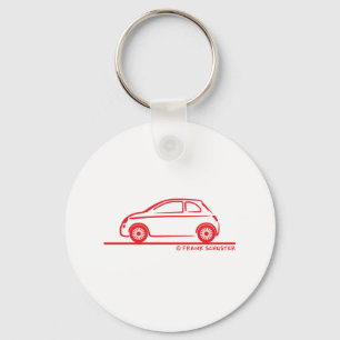 New Fiat 500 Cinquecento Sleutelhanger