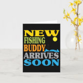 New Fishing Father’s Day Grandpa, Funny, Mom, Baby Kaart (Gele Bloem)