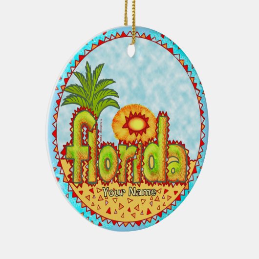 New Florida Sun Keramisch Ornament (Rechts)