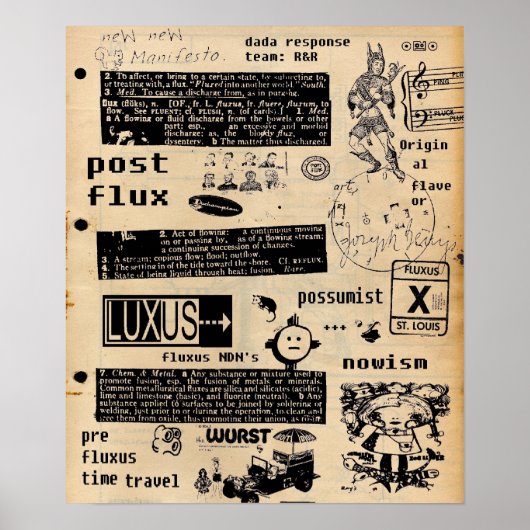New Fluxus Manifesto Poster (Voorkant)