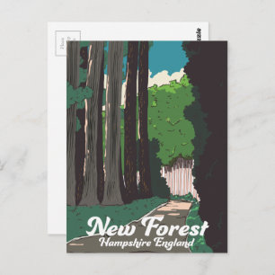 New forest Hampshire England Briefkaart