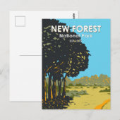 New Forest National Park England  Briefkaart (Voorkant / Achterkant)