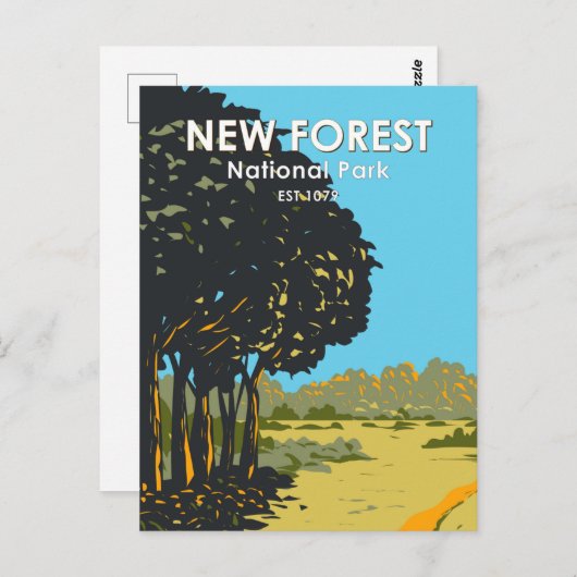 New Forest National Park England  Briefkaart (Voorkant / Achterkant)