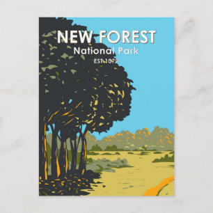 New Forest National Park England  Briefkaart