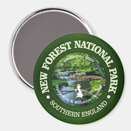New Forest National Park Magneet (Voorkant / Achterkant)